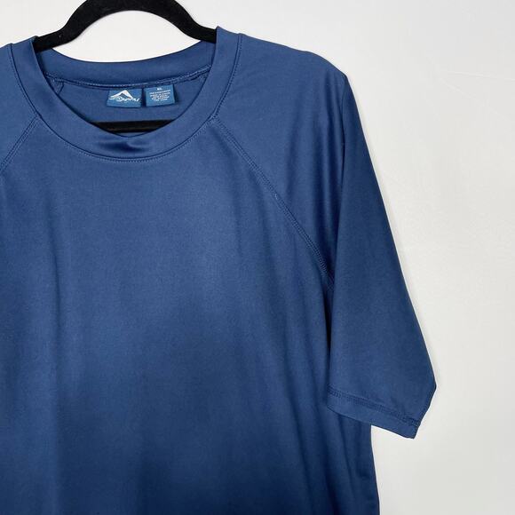 Kanu Surf Mens XLarge XL Blue Raglan Short Sleeve Tee Tshirt Crew Neck Top - Picture 3 of 5